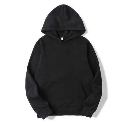 Plain Pullover Fleece Hoodies Unisex Wholesale Hooded Sweatshirt Men Cheap Sublimation Black Hoodie