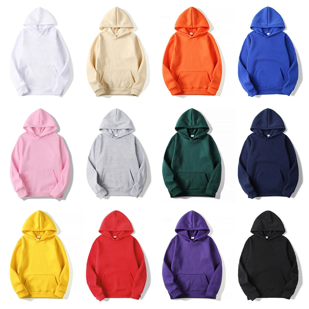 Plain Pullover Fleece Hoodies Unisex Wholesale Hooded Sweatshirt Men Cheap Sublimation Black Hoodie